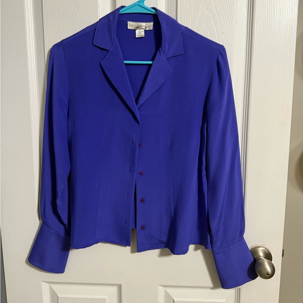 Petite Sophisticate silk blouse